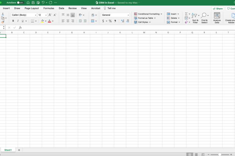 How to Build a CRM in Excel