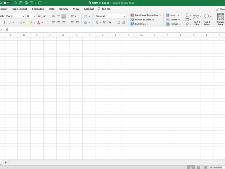 How to Build a CRM in Excel